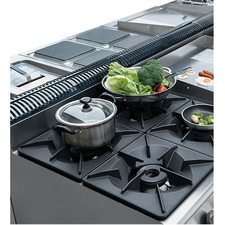 
Furnotel Commercial 6-Burner Gas Stove with Oven Manufactures in China 