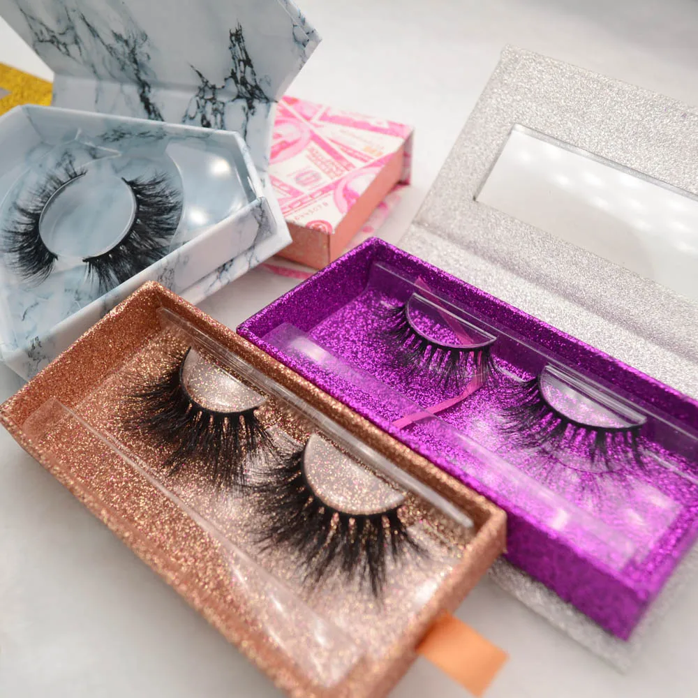 

Beauty Makeup Product Handmade Real 3D Mink Strip Eyelashes False Eye Lashes, Natural black