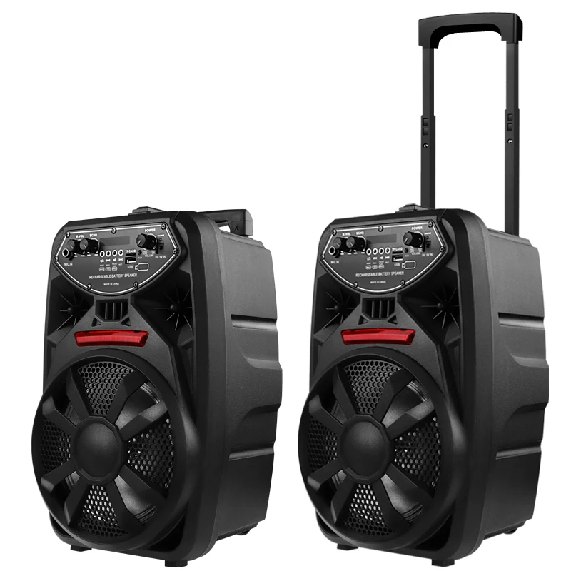 

High Quality 8 Inch Portable Big Speaker Loud Outdoor Portable Speaker For Square Dance PK-09L, Oem