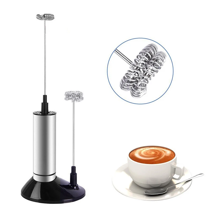 

New Cooking Tools Electric Milk Frother Maker Coffee Maker Coffee & Tea Tools , Handheld Stainless Steel Metal Eco-friendly LFGB, Sliver