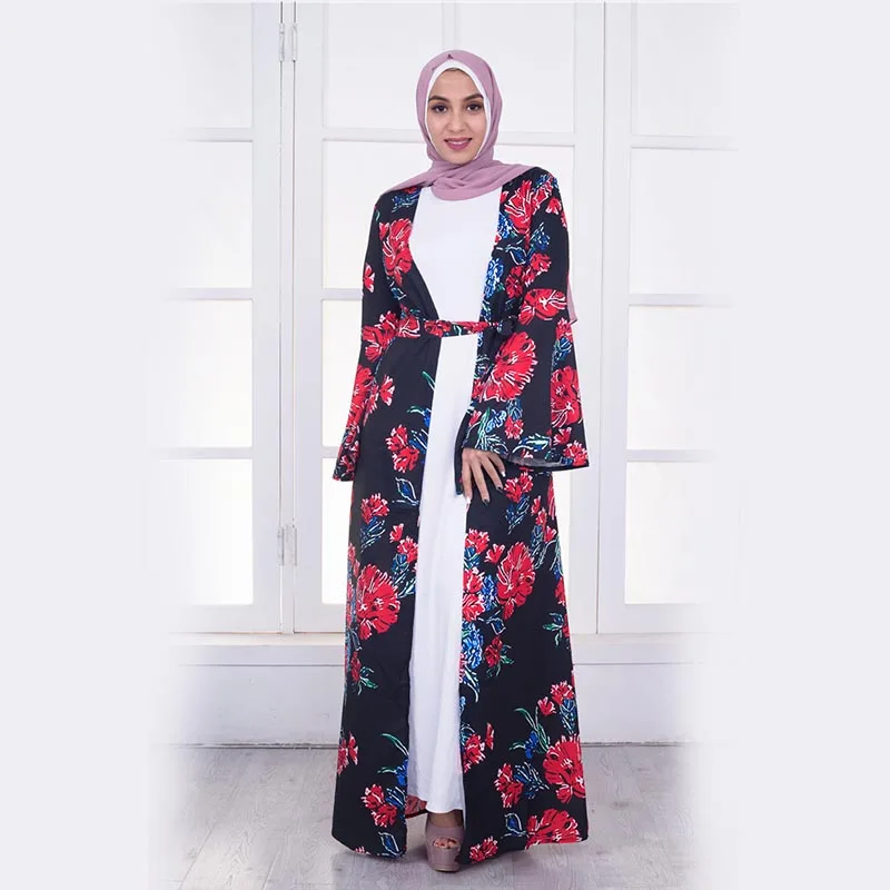 2020 Fashion Hot Sale Latest Abaya Styles Dubai Flower