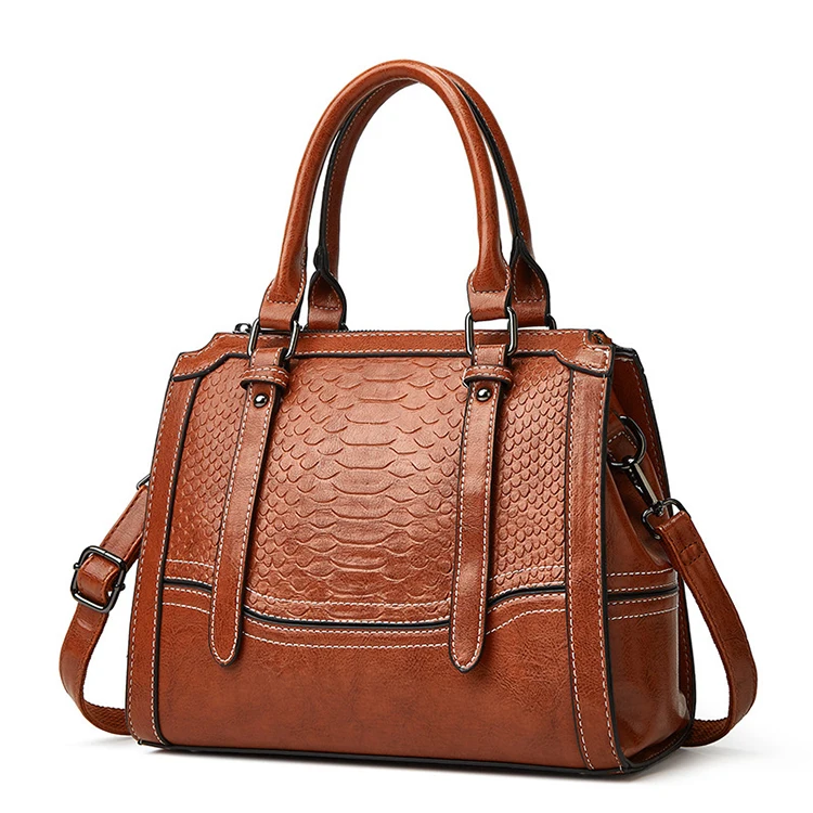 

EG351 High Quality Embossed Crocodile Pattern leisure shoulder large Tote luxury women handbags ladies bags