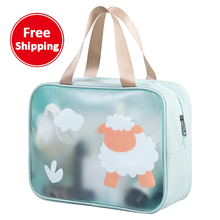 

Drop shipping 2021 new ins wind travel waterproof toiletry bag large capacity storage simple cosmetic bag handbag