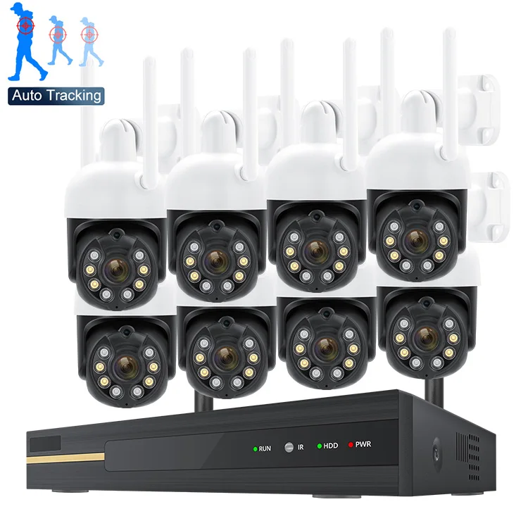 

Two Way Audio Ptz Dome Wifi 8ch Nvr Kit Outdoor 3.0MP Wireless Surveillance Camera System