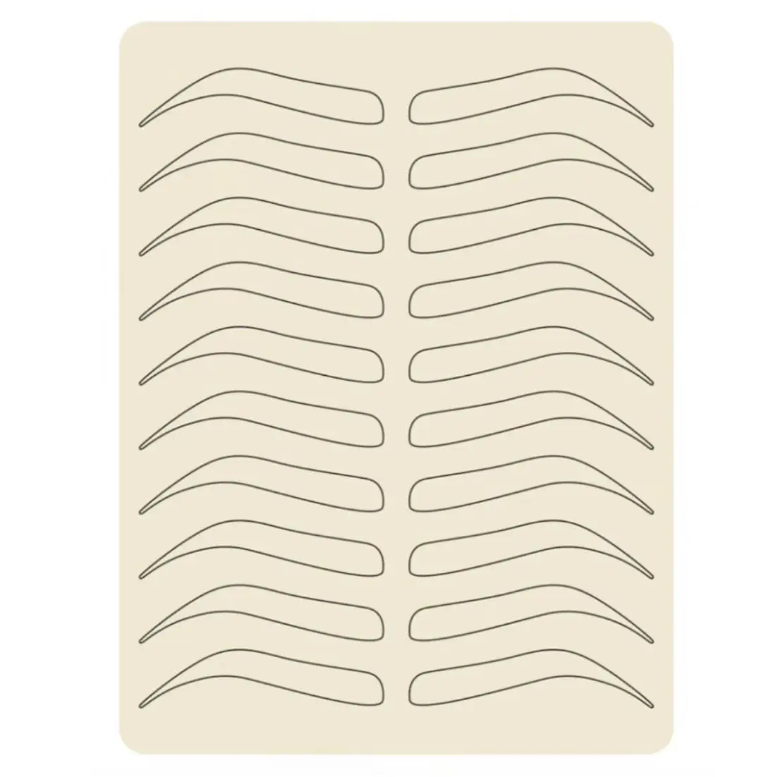 

New Arrival Factory Direct Latex Eyebrow Practice Skin For Permanent Makeup Microblading Training