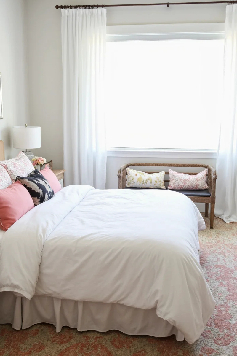 Garnet Hill sheets used as design anchors