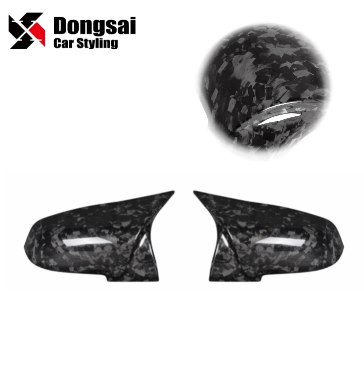 

Forge Carbon Fiber Side Door Rear View M Look Wing Mirror Covers Caps for BMW F30 F31 F32 F33 F36