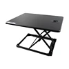 Height adjustable sit stand up pre assemble portable office stand laptop space saving sting folding computer desk