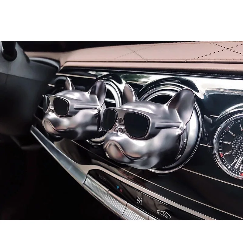 
2020 Creative Car Air Freshener Method Bucket Dog Head Car Aromatherapy Decoration Outlet Perfume Clip <img data-src=