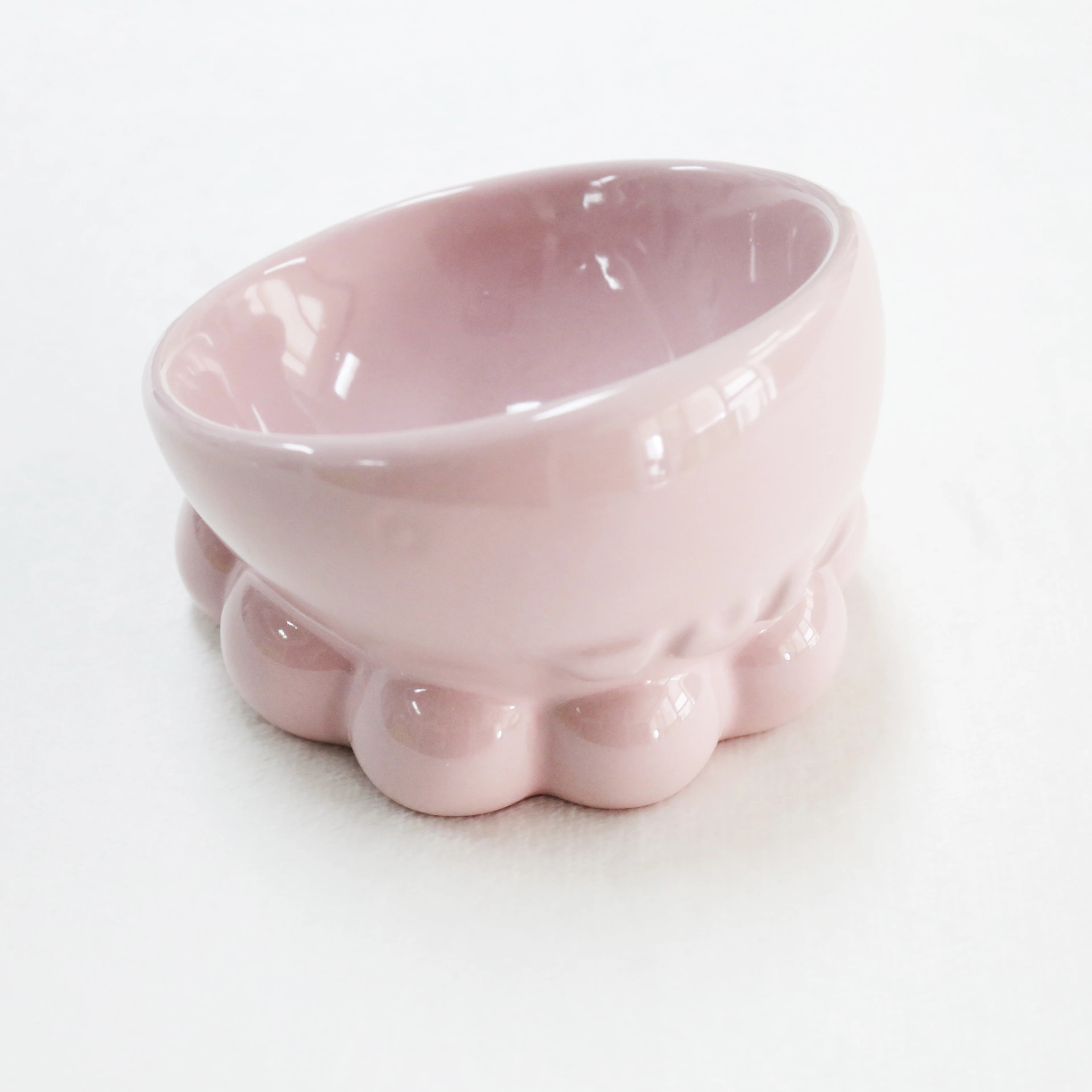 

Colorful Fashion Ceramic Pet Bowl for Dogs and Cats, Pink,blue,green,purple