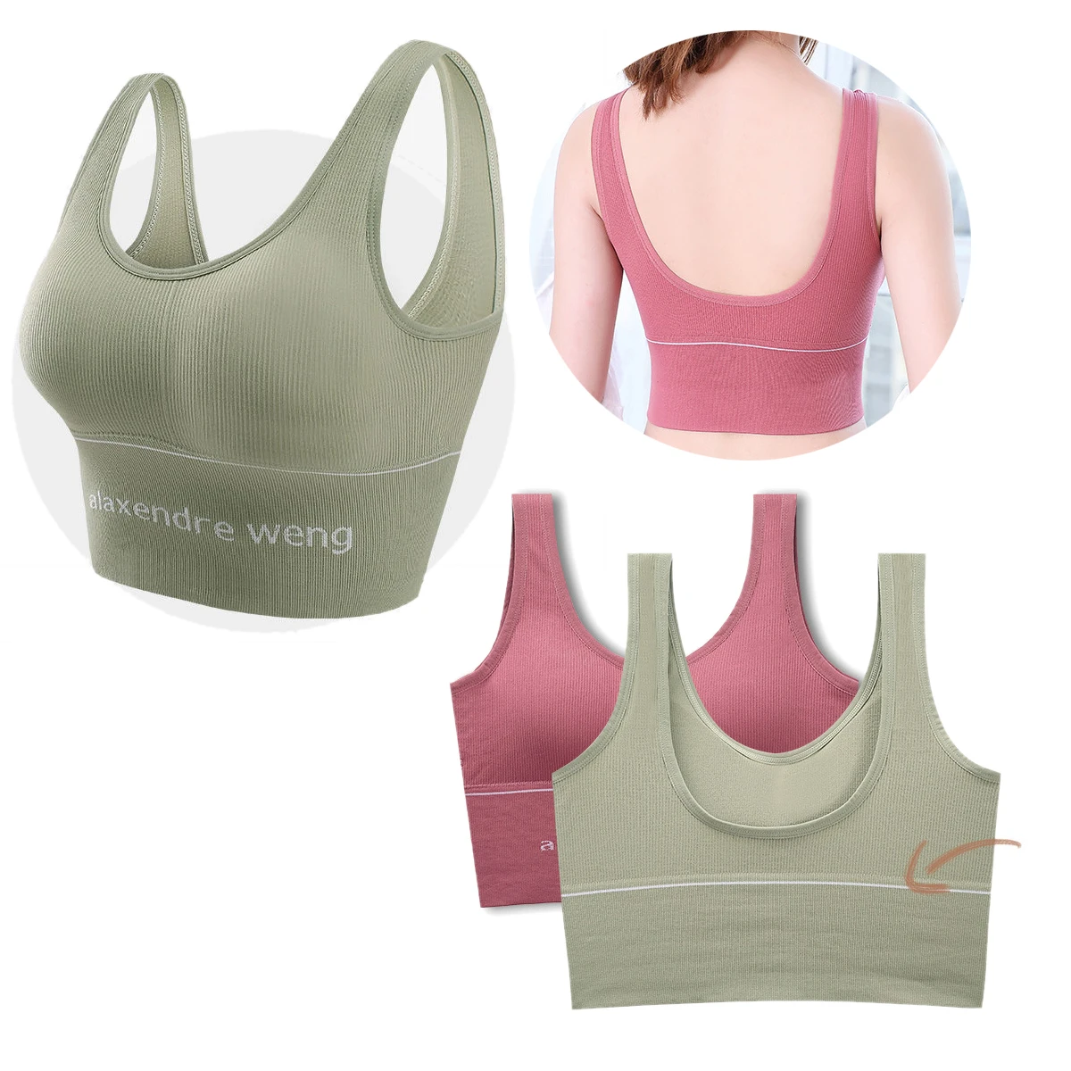 

Best selling women yoga seamless sports bra high impact support for sports yoga gym fitness seamless Padded bra