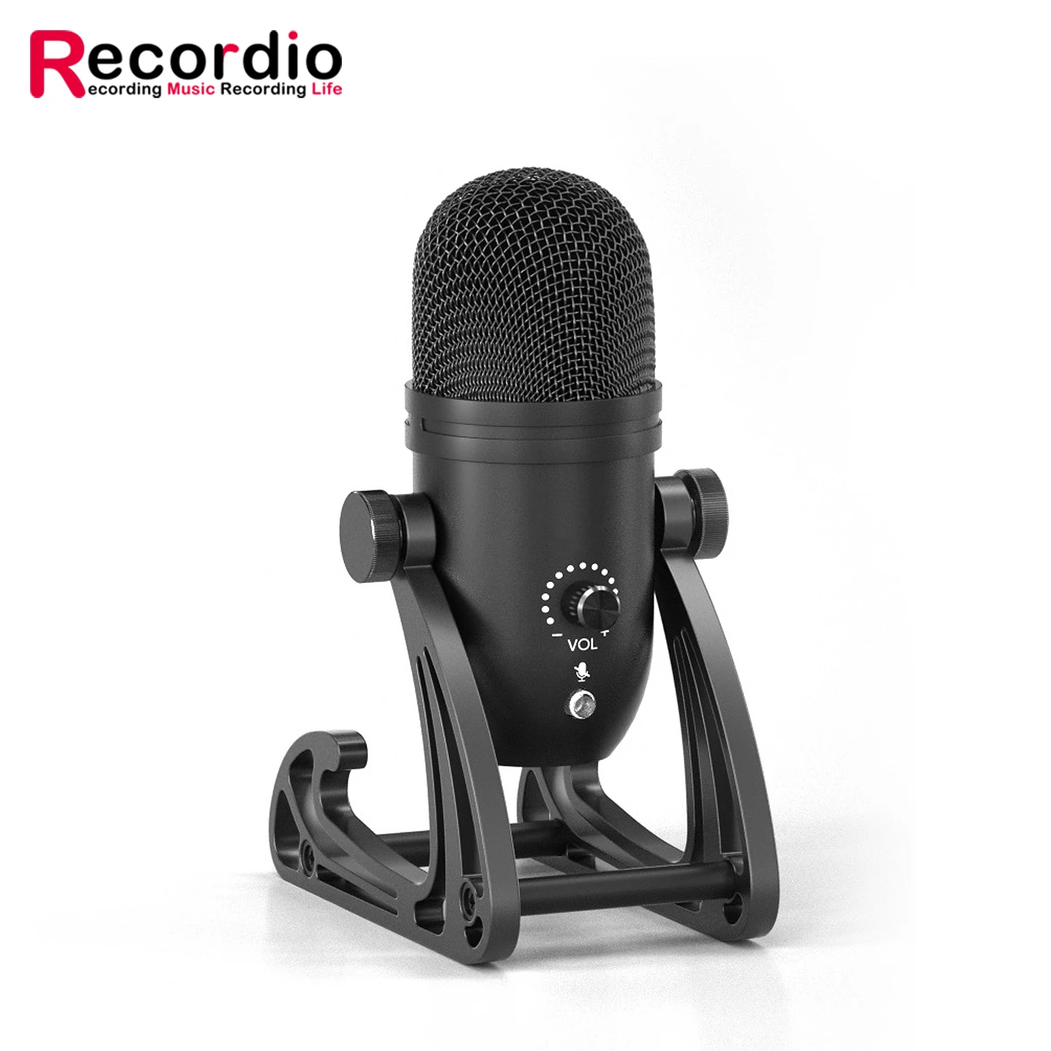 

GAM-U21 Professional USB Condenser Microphone Sled Stand Live Conference Recording Studio Game Desktop Microphone