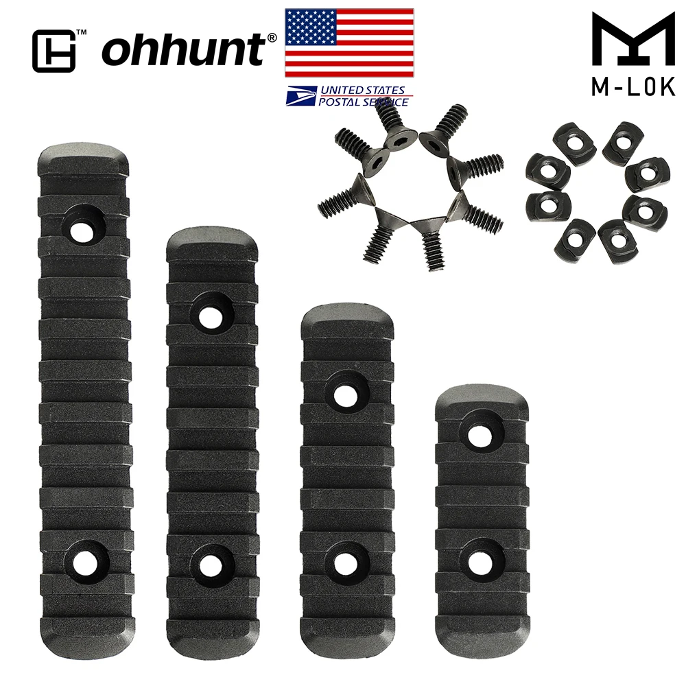 

Drop Shipping Fron USA Ohhunt Hunting Tactical Picatinny Weaver Rail Mount For M-LOK AR15 Handguard black, Black/tan