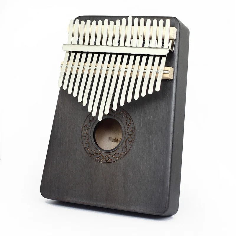 

Wholesale Customized Wooden Carved Kalimba 17 Keys Kalimba Thumb Piano, Black