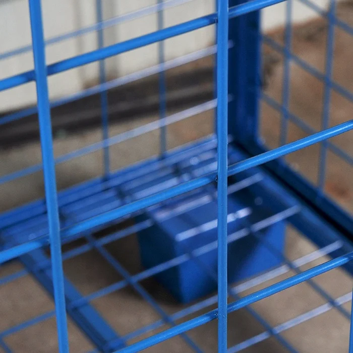 
Hot sale powder coated welded steel storage wire mesh box cage 