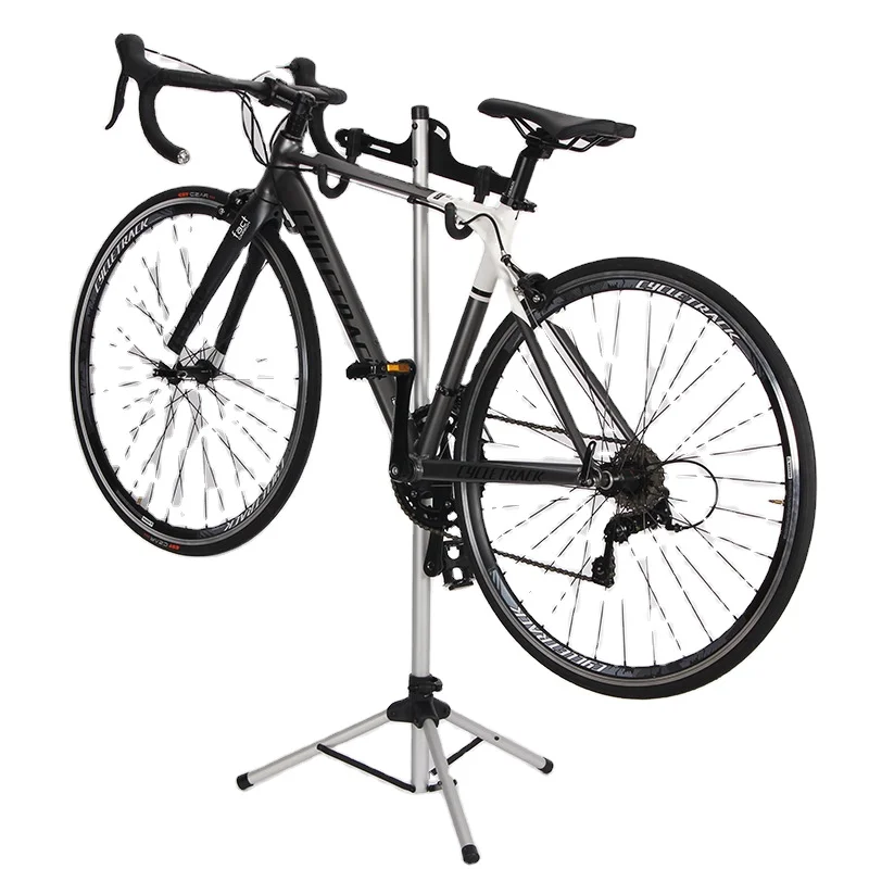 

Hot Sale Aluminium Material Bicycle Stand Bike Display Stand New Parking Rack Bike Repair Stand, As shown