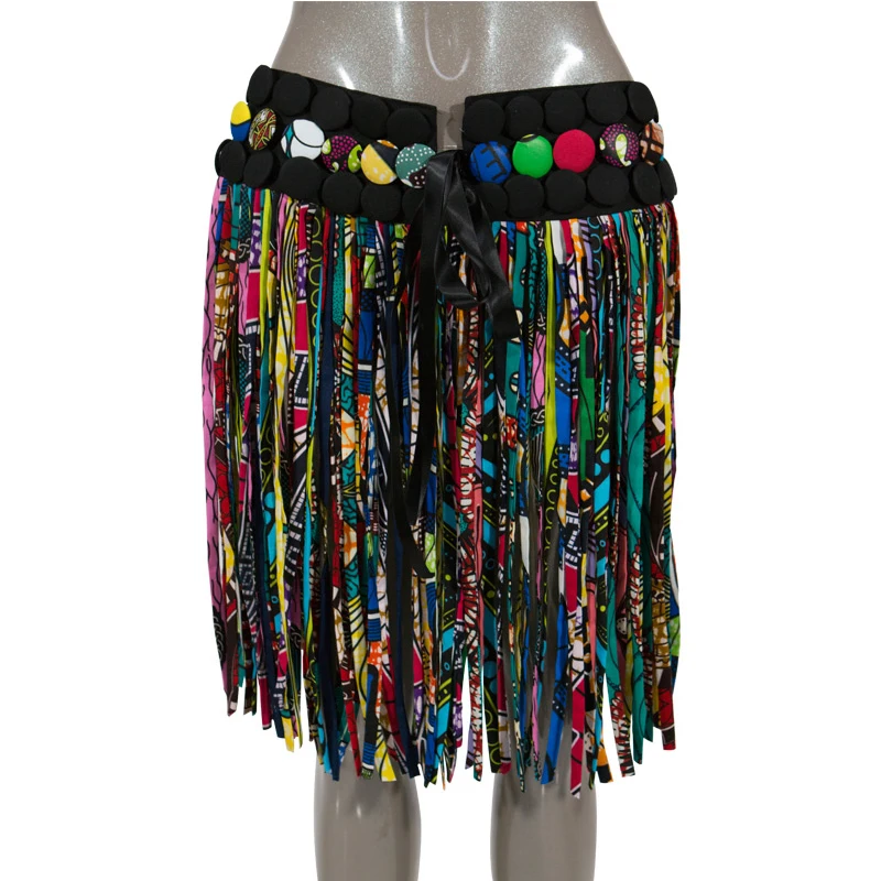 
SP054 African Skirt African Ankara Necklaces Conversion Piece Rope Necklace Shawl Tribal 