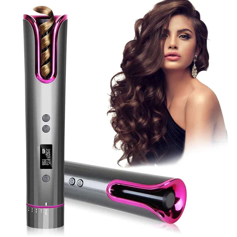 

Rotating Heating Ceramic Auto Cordless Multifunction Usb Hair Curler