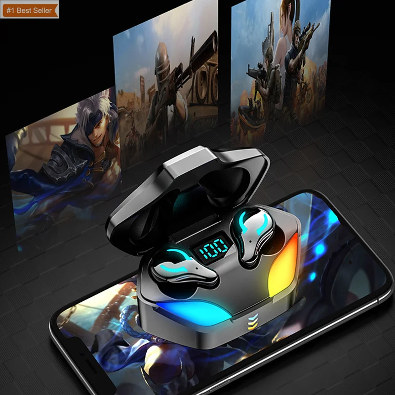 

OEM New Earphone 5.1 LED Display Stereo Touch Control Wireless Waterproof Sport Earbuds TWS X1 Earbuds Gaming Earphones