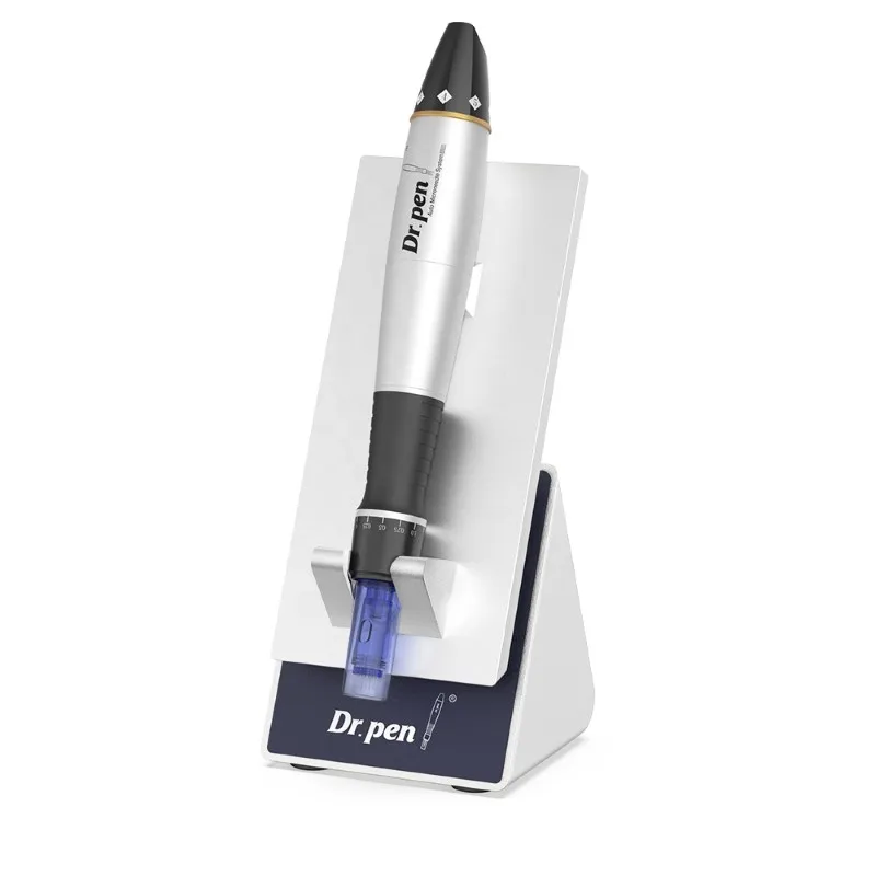 

2021 New Arrival Dr.pen Derma Professional Wireless Rechargeable Micro-needle Dr Pen, Silver and blue