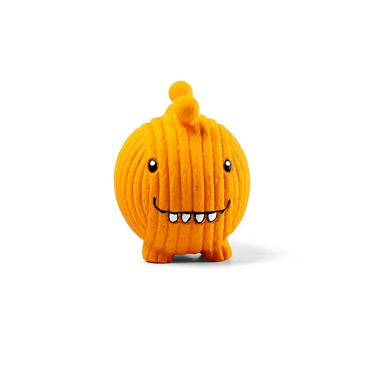 

Manufacturer New Design  Dog Chew Toys Interactive Squeaky Ball Latex, Orange