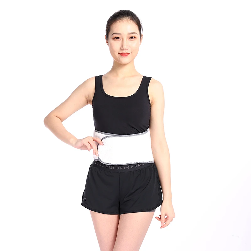 

Wholesale Custom Logo High Elastic Waist Trainer Lumbar Support With Soft Warm Tomenta, Gray