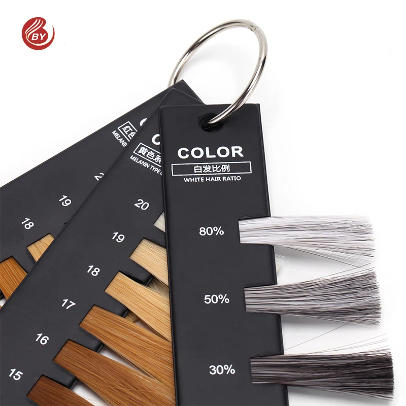 

HOT Sale New Matt Colored Fiber Hair Color Chart Level Ruler for Hair Beauty Salon Use