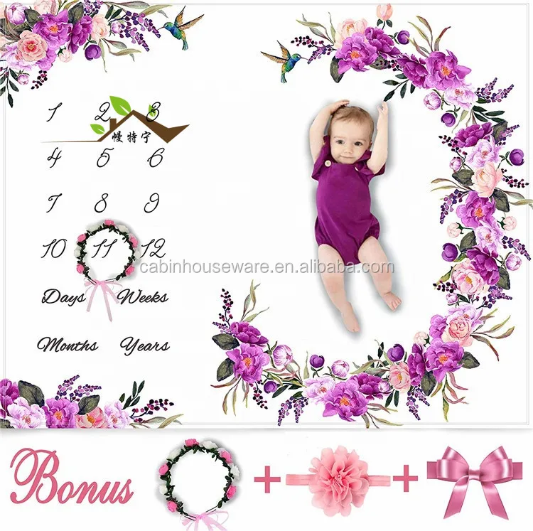 Wholesale Custom Photography Photo Prop Growing Infant Monthly