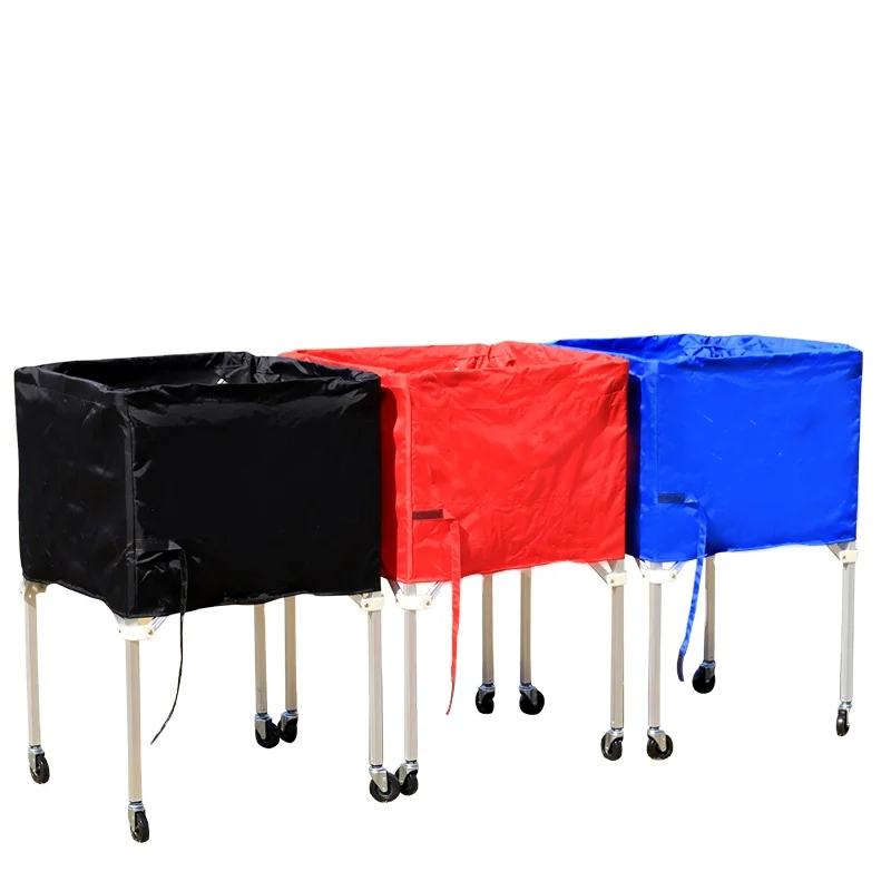 

Factory Wholesale Guaranteed Quality Portable Folding Tennis Ball Cart Volleyball Cart Ball, Customize color