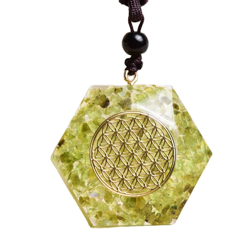 

Cheap price Orgone Pendant Energy Garnet Necklace Orgonite Pendant, Color