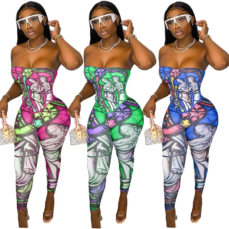 

Sets Womens Bodycon Pants Sets Designer Clothes KN60718, Picture shown