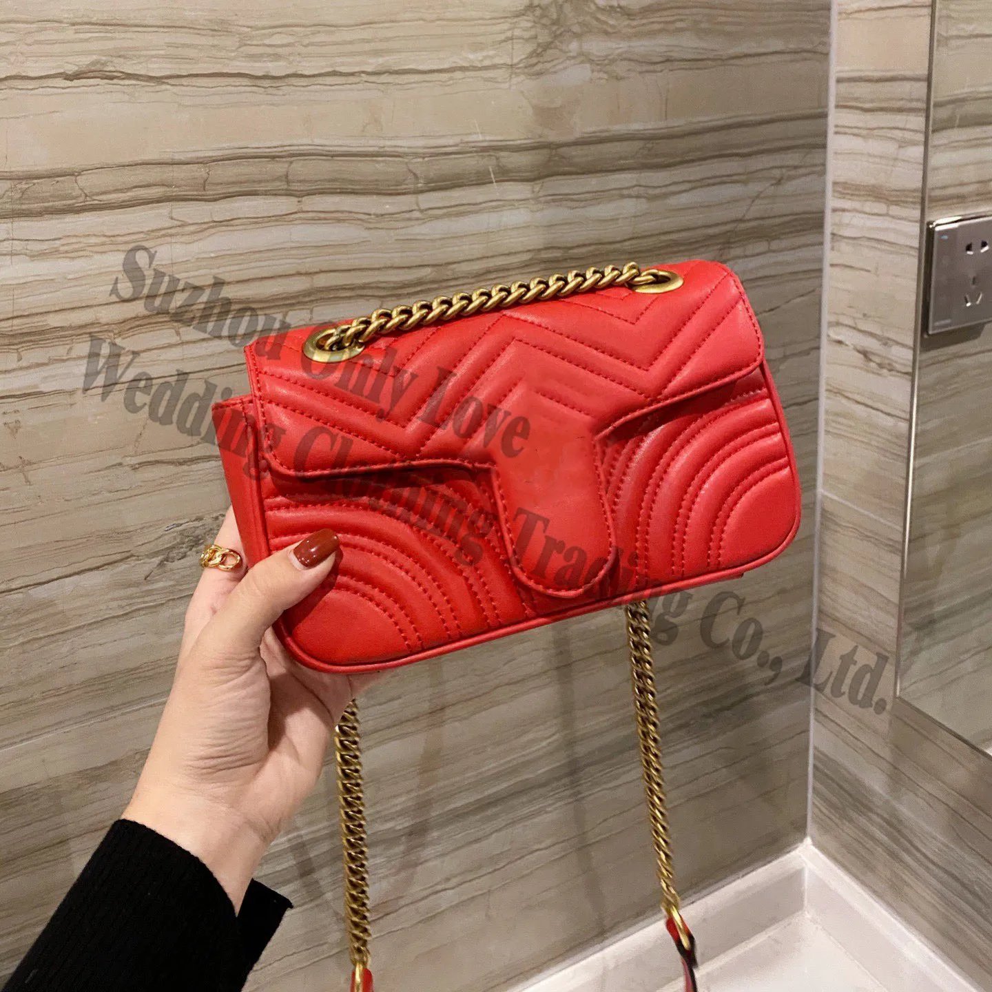 

Black White Red Lady Side The Shoulder Bags Leather Small Flap Bag Spring