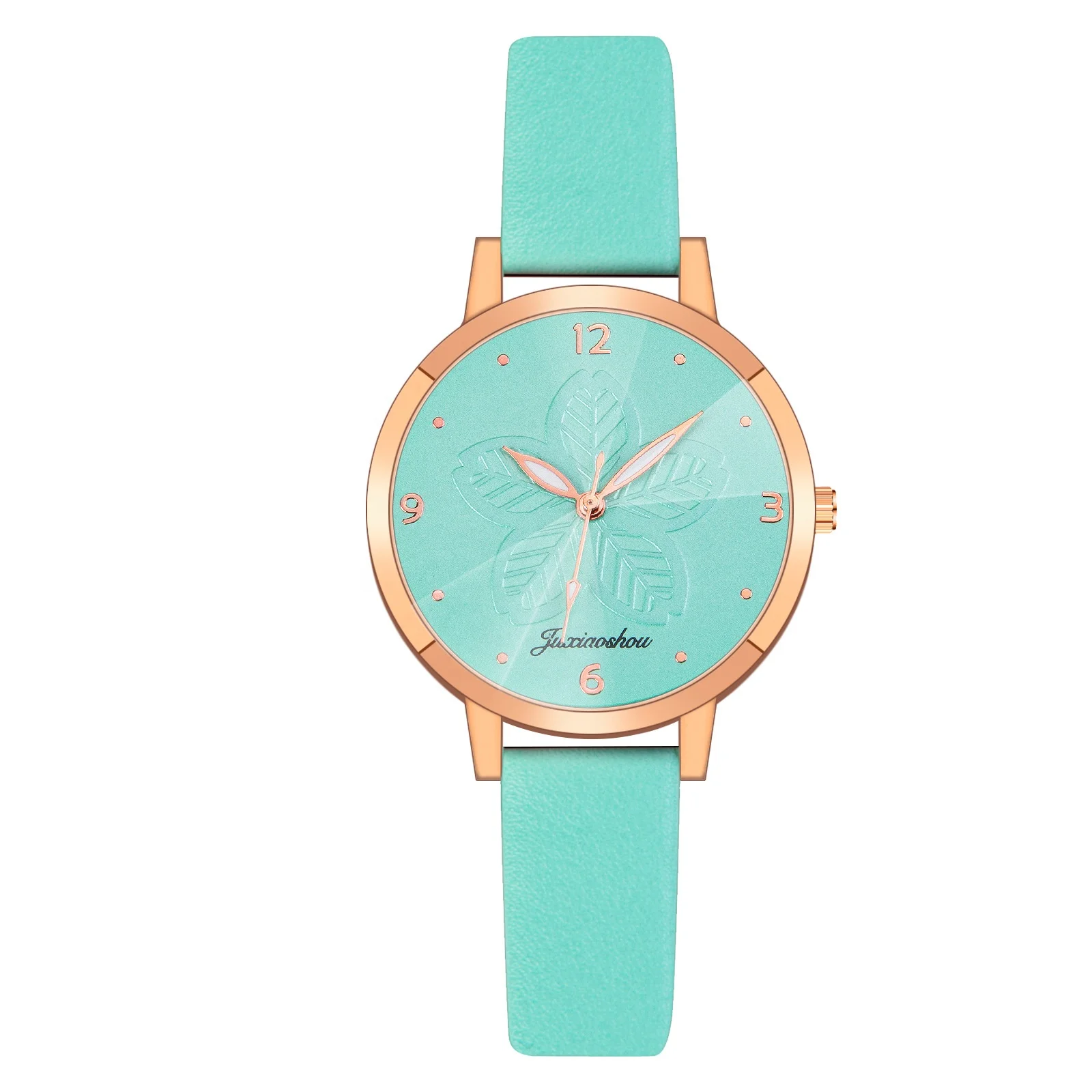 

Simple Design LW587 Ultra-than Print Leaf Watches Women Quartz Leather Creative Ladies Dress Watch