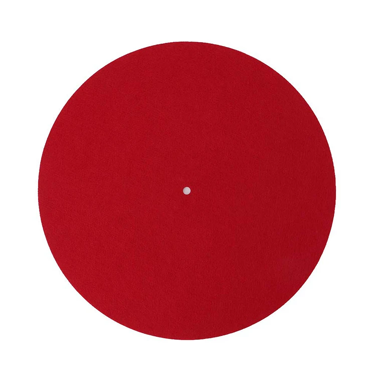 

New design high quality turntable slipmat custom felt slipmat, Red or customized