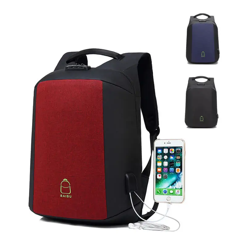 

2022 Popular custom smart waterproof usb anti theft backpack print laptop Light weight rucksack backpack bag for men