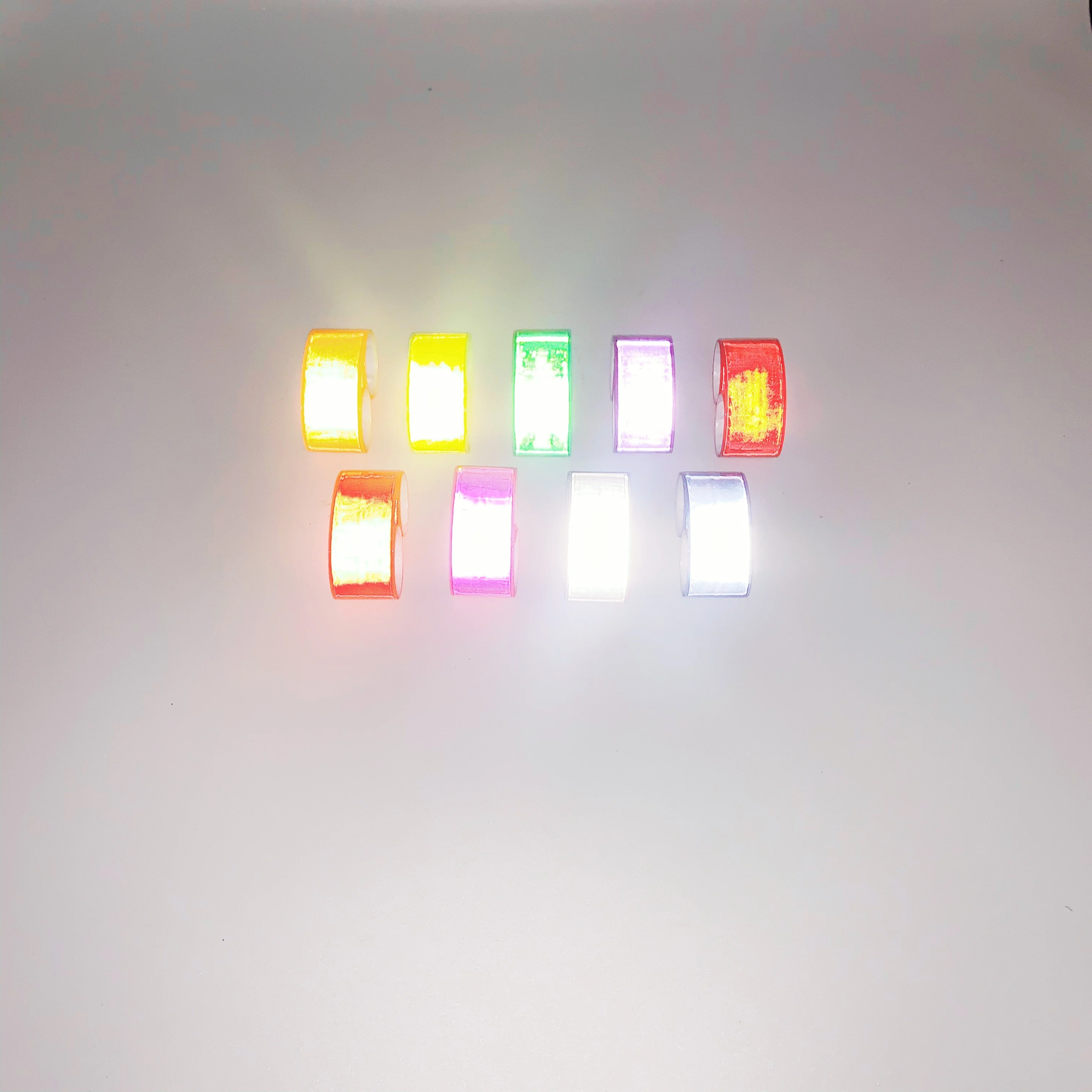 Cheap custom pvc reflective safety slap band for promotional reflective bracelet