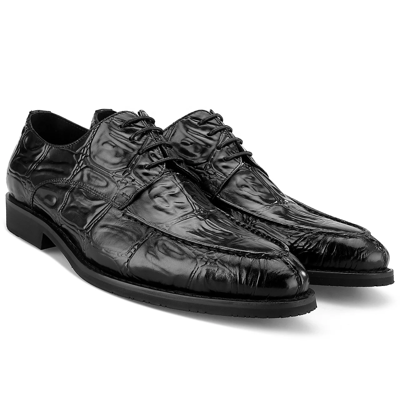 

2020 Hot Sale New Model Design Italian Handmade Dress Shoe Formal Crocodile Embossing Leather Business Shoes Men, Black, wine red