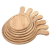 wood pizza plate with handle