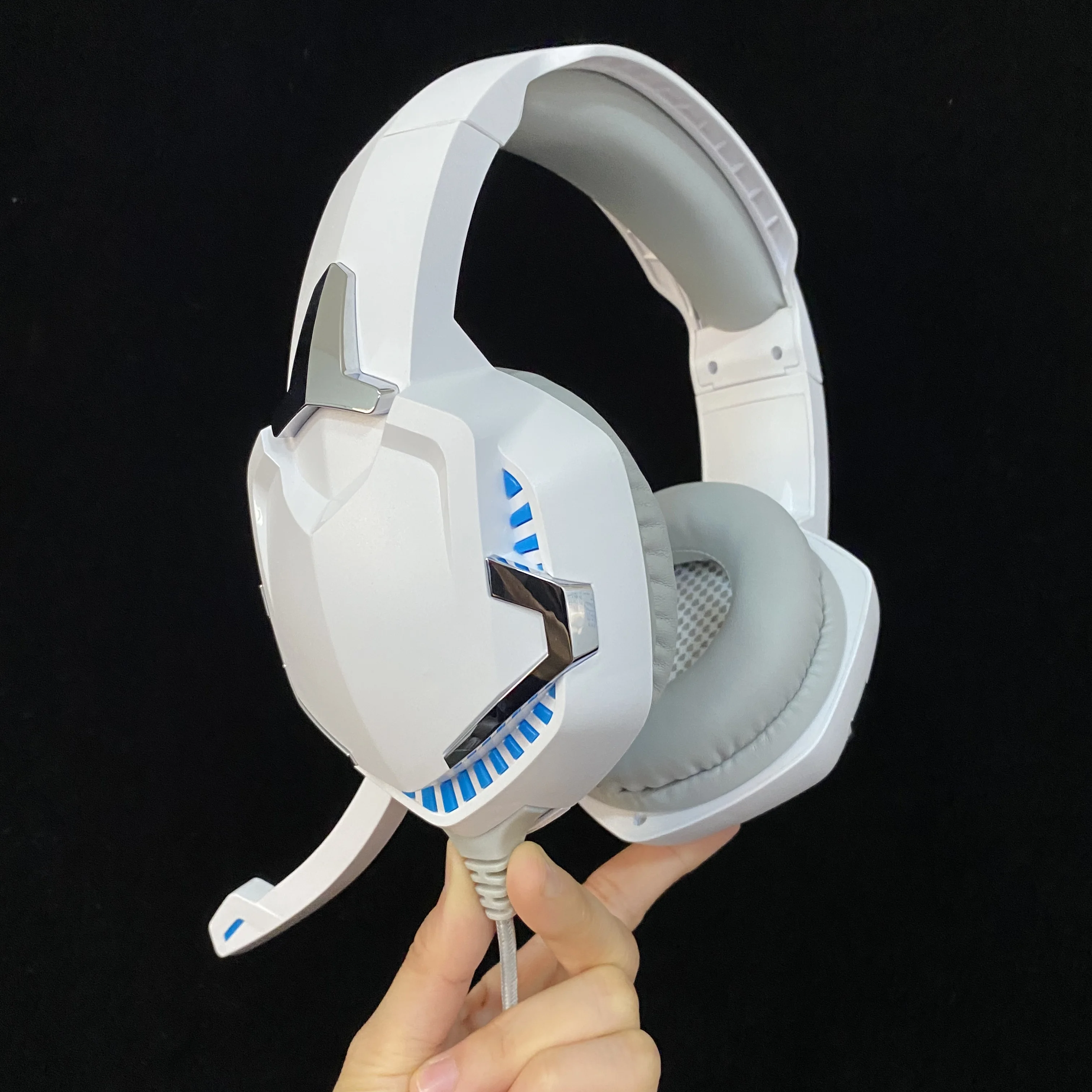 

2021 latest design RGB 7.1 surround sound audifonos gamer headphone for PS5 gaming headset with mic factory price customize logo