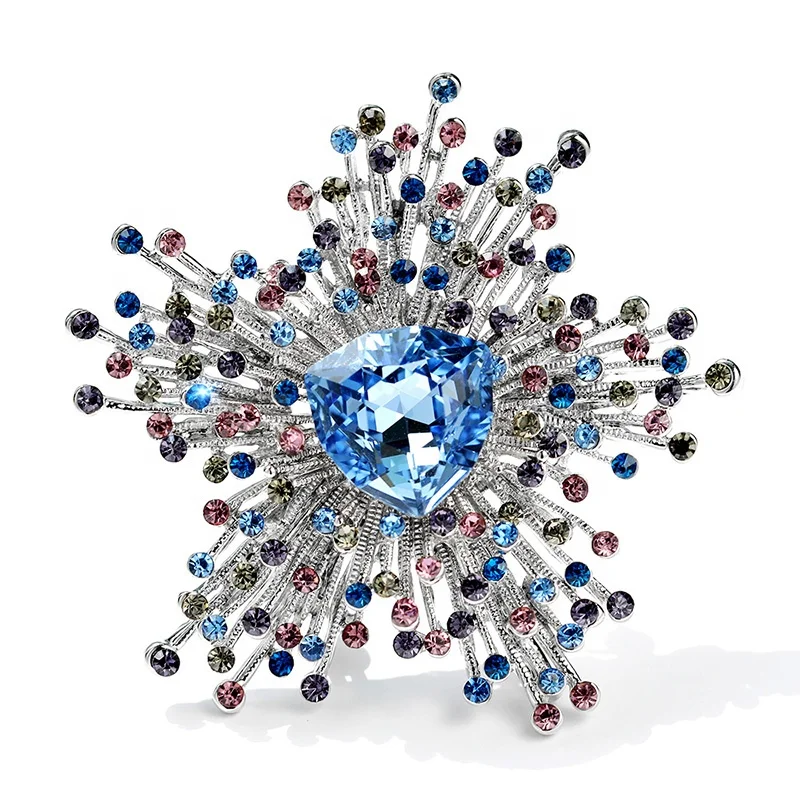 

Fashion genuine tassel brooch new crystal versatile brooch badge ornaments female