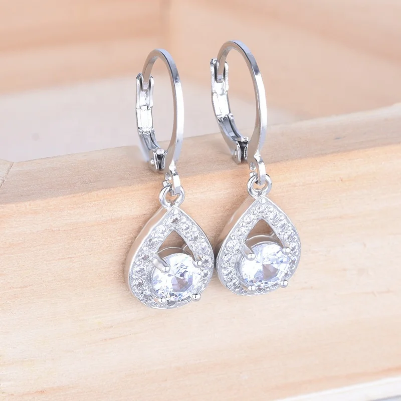 

Classic Crystal Water Drop Earring Girl Jewelry Fashion Lady Earring For Women Anniversary Accessories Lady Jewelry
