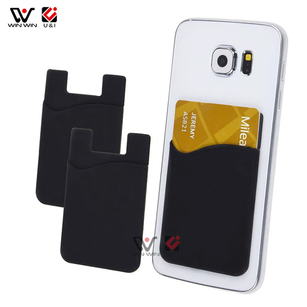 

OEM Universal Silicone Phone Back Holder Custom Logo Foldable Business Card Holder, Custom color