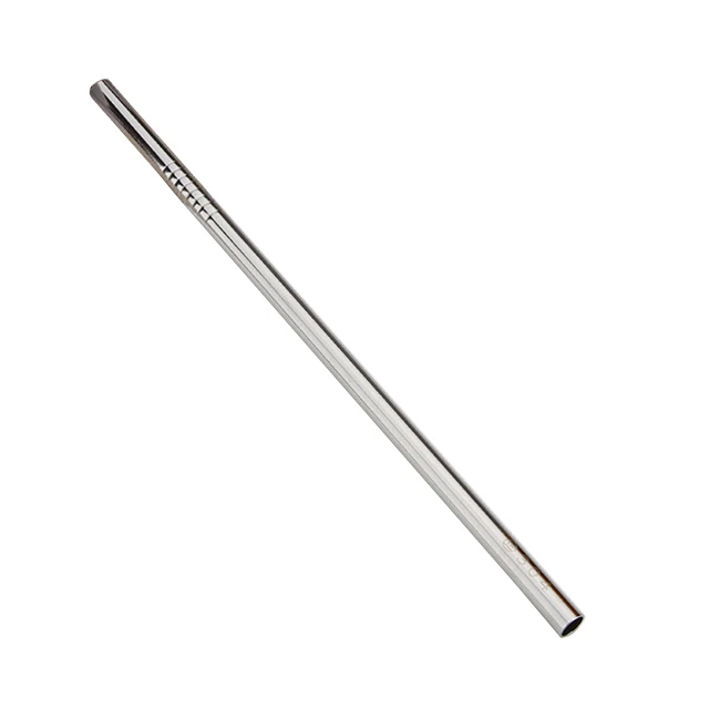 

Hot sale customizable logo stainless steel travel portable healthy straw metal drink straw, Light grey