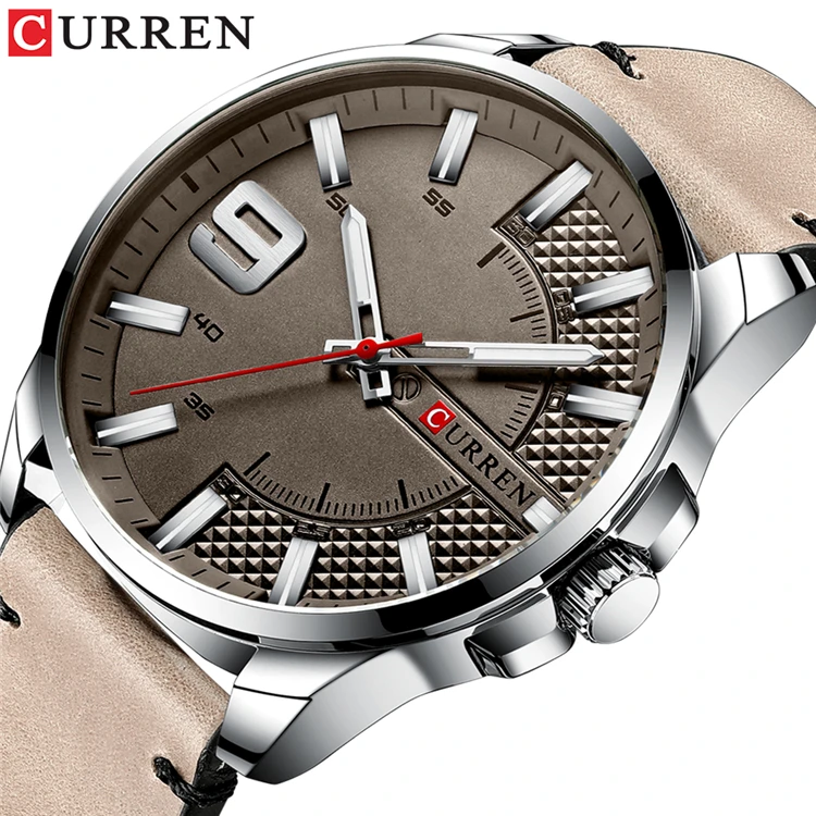 

CURREN 8371 2019 new Top Brand Luxury Business Watch Men Watches Men's Quartz Leather Wristwatch Luminous Hands Clock Male