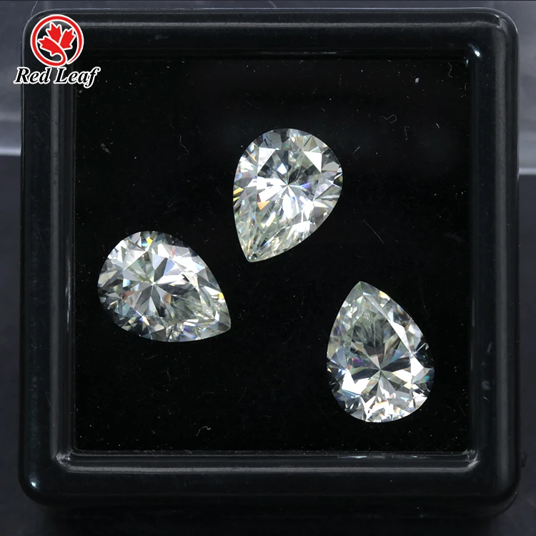 

Redleaf moissanite Factory price 7*11mm gra certified stone D-VVS1 white 3carat moissanite