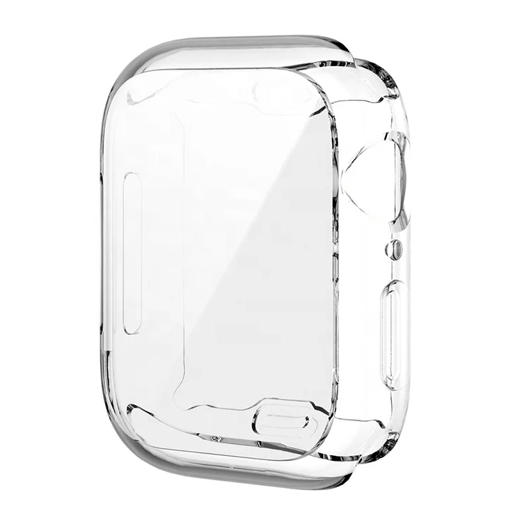 

Drop Ship All around protective Clear case for apple watch 38mm 40mm 42mm 44mm wholesale watch case Soft TPU soft case, Optional