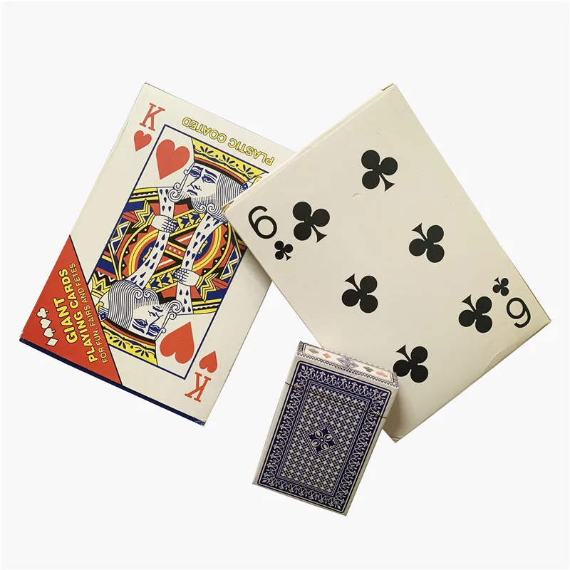 

giant playing card High quality casino Paper Custom Printing factory price Jumbo poker