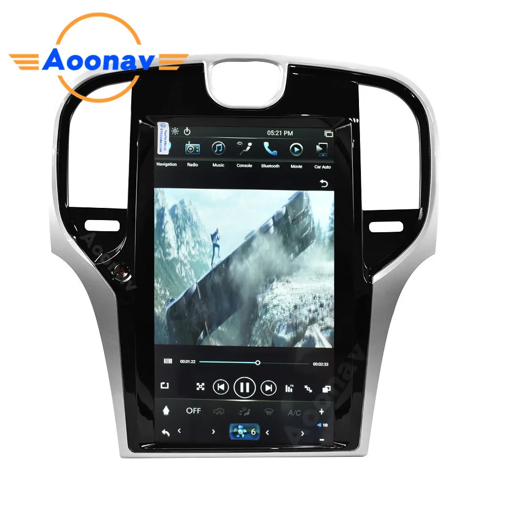 

AOONAV car Tesla style vertical screen px6 dsp 13.3 inch DVD For Chrysler 300C 2013-2019 support carplay GPS navigation