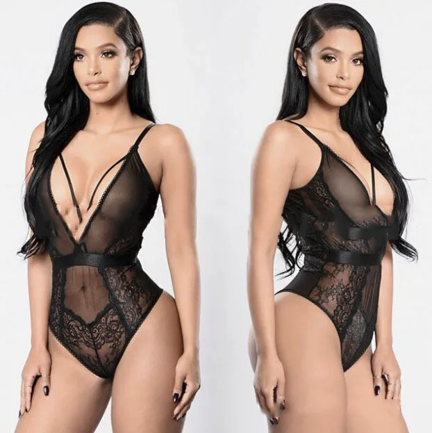 

Plus Size Sexy Women Erotic Transparent Lace Mesh Sleepwear Nightwear Dress Lingerie Babydolls, Accept customized wholesale lingerie