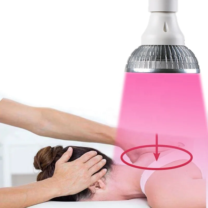 

DGYAO Handheld 660nm 880nm Red Near Infrared Light Therapy For Facial Body Skin Repair E26/E27 Socket Silver Bulb